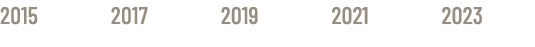 2015 2017 2019 2021 2023