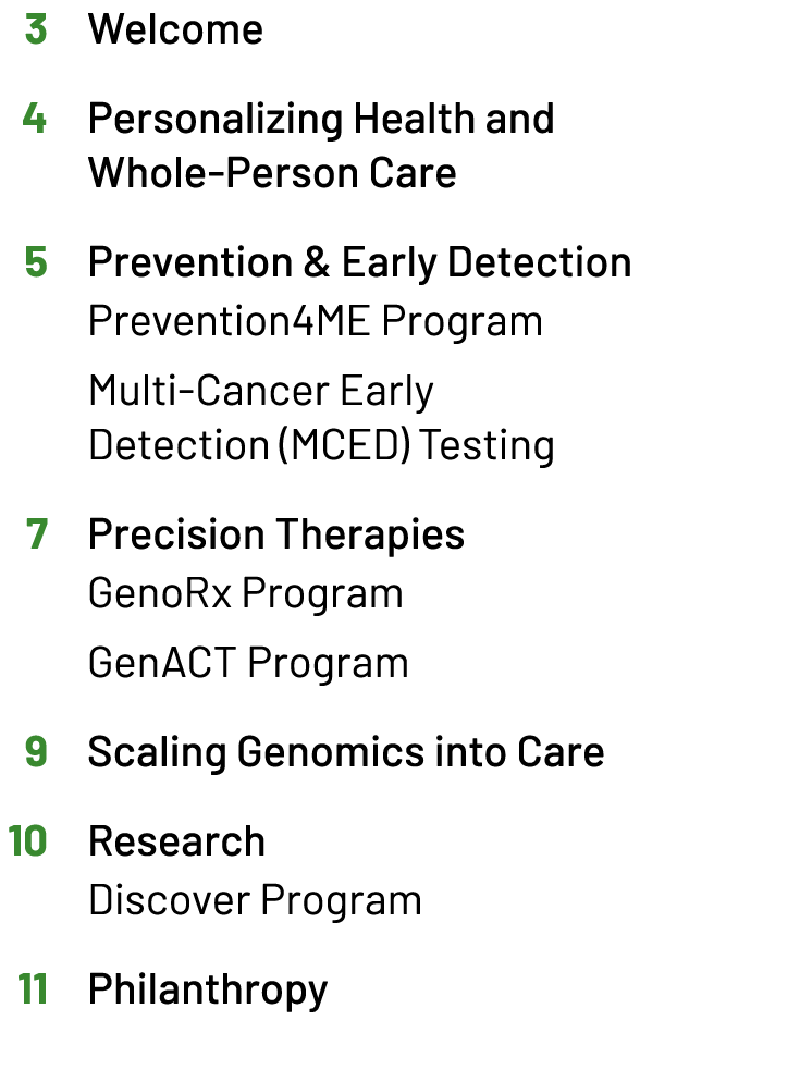  3 Welcome 4 Personalizing Health and Whole Person Care 5 Prevention & Early Detection Prevention4ME Program Multi Ca...